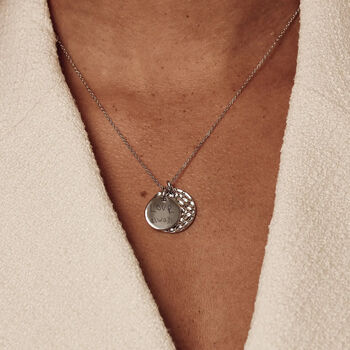 Personalised Real Handwriting Double Disc Necklace, 3 of 5