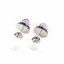 Istanbul Secret Amethyst And Black Spinel Studs, thumbnail 3 of 4