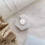 Sterling Silver Personalised Initial Disc Necklace, thumbnail 1 of 9