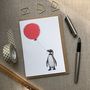 Personalised Penguin Birthday Card, thumbnail 1 of 3