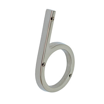 House Numbers In Nickel Finish, 9 of 11