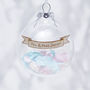Personalised Wedding Confetti Bauble, thumbnail 1 of 4