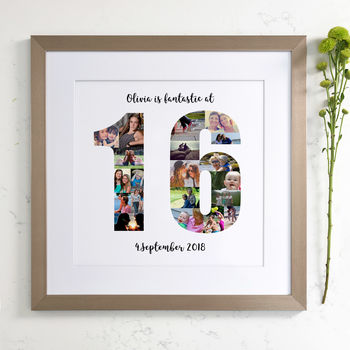 Personalised 16th Birthday Photo Collage, 4 of 9