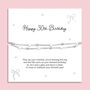 Happy 30th Birthday Silver Plated Star Bracelet, thumbnail 1 of 7