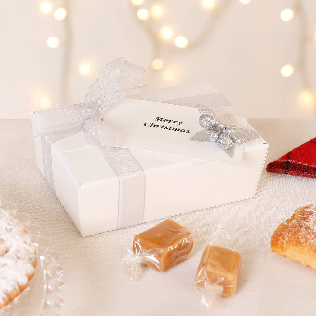 Personalised Luxury Christmas Vanilla Fudge Gift By Dibor