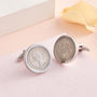 Genuine Polished Lucky Sixpence Cufflinks, thumbnail 1 of 3