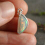 Solid Australian White Opal Pendant, thumbnail 3 of 4