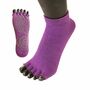 Yoga And Pilates Anti Slip Sole Trainer Open Toe Socks, thumbnail 2 of 3