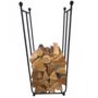 Tall Solid Steel Log Storage Basket Made In Britain, thumbnail 2 of 2