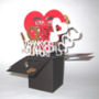 'Exploding' Box Personalised Valentine's Card, thumbnail 1 of 9