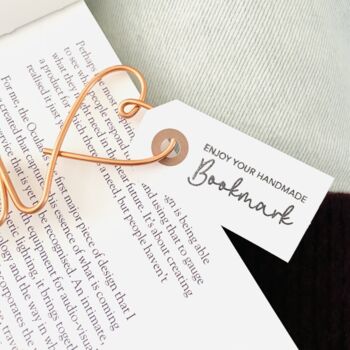 Personalised Wire Bookmark Valentine Gift, 5 of 11
