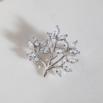 Gemstone Sterling Silver Tree Of Life Brooch, 4 of 9
