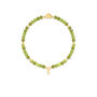 Peridot And Gold Beads Healing Crystals Bracelet Gift, thumbnail 3 of 5