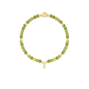Peridot And Gold Beads Healing Crystals Bracelet Gift, 3 of 5