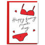 Funny Happy Fancy Pants Day Lingerie Love Card, thumbnail 1 of 2