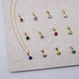 18ct Gold Plated Swarovski Crystal Birthstone Necklace, thumbnail 1 of 5