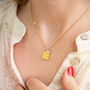 Personalised Square Charm Necklace, thumbnail 1 of 6