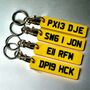 Personalised Number Plate Keyring, thumbnail 3 of 3