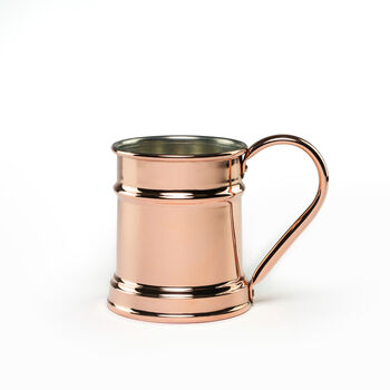 Handcrafted Copper Beer Mug 500ml, Solid Copper Tankard, 3 of 5