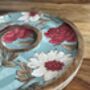Mango Wood Round Serving Platter Tray, Chip And Dip, thumbnail 3 of 7