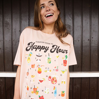 Happy Hour Women’s Cocktail Guide T Shirt, 2 of 3