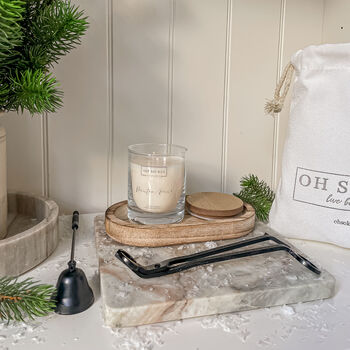 Winter Pine Luxury Lidded Candle In Gift Bag, 2 of 8