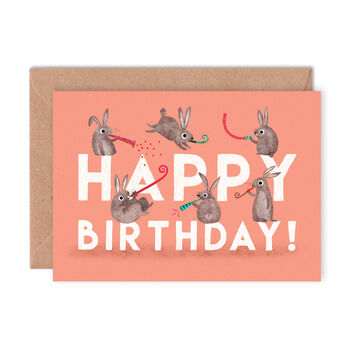 Happy Birthday Rabbit Card, 2 of 2