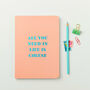 Personalised All You Need Foiled Notebook, thumbnail 2 of 7