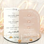 Modern Arch Love Story Acrylic 3D Wedding Sign, thumbnail 2 of 6