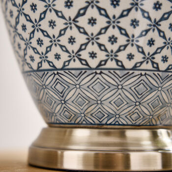 Vintage Mosaic Table Lamp, 3 of 4