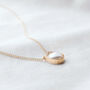 Personalised Vegan Pearl Horseshoe Necklace, thumbnail 3 of 5