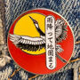 Strength Through Struggle Japanese Motto Enamel Pin, thumbnail 1 of 3