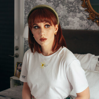Embroidered Sun And Mini Bee T Shirt, 2 of 8