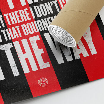 Bournemouth Afc 'We're On Our Way' Football Song Print, 3 of 3