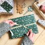 Christmas Greenery Green Wrapping Paper, thumbnail 1 of 12