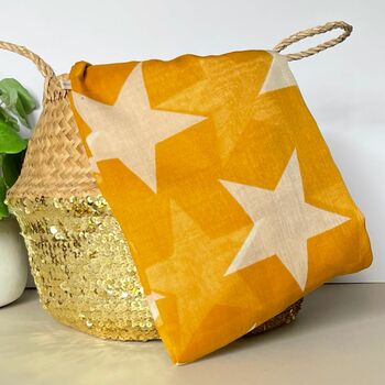 Simply Stars Scarf In Mustard, 3 of 3