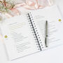 Personalised Floral Wedding Planner Handbook, thumbnail 2 of 9