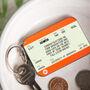 Personalised Train Ticket Graduation Keyring, thumbnail 1 of 3