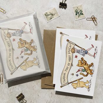 Winnie The Pooh Folded Thank You Cards And Envelopes, 4 of 8