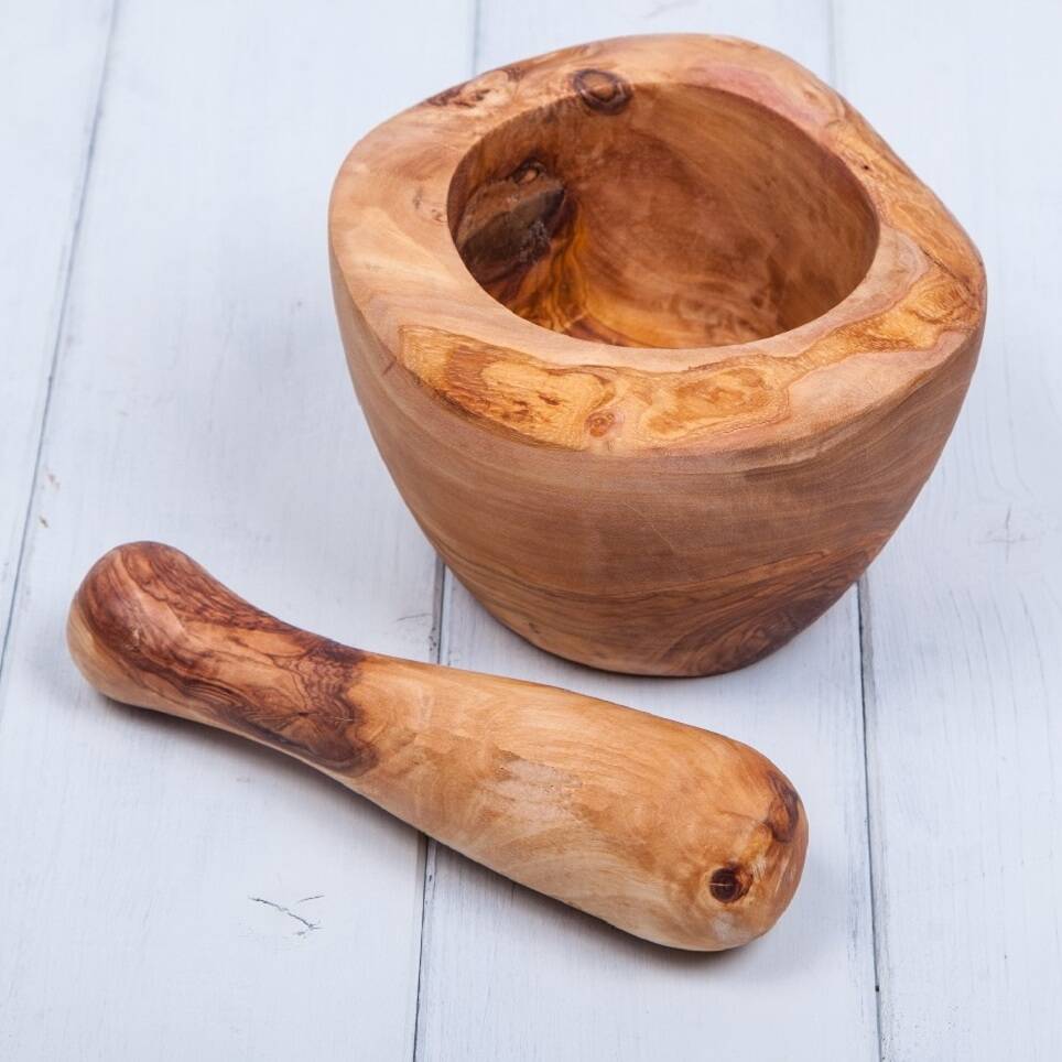 Olivewood Wooden Mortar And Pestle By British And Bespoke Notonthehighstreet Com