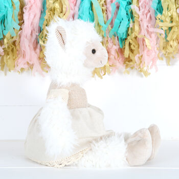 Cuddly Personalised Llama Soft Toy, 8 of 8