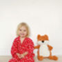 Ruby Reindeer Boys Christmas Cotton Pyjamas, thumbnail 3 of 8