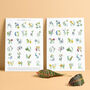 Inky Wildflower Alphabet A To Z Illustrated Print, thumbnail 3 of 11