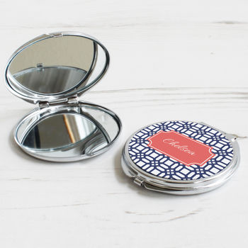 Personalised Weave Compact Mirror, 6 of 6