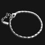 Flat Link Chain Adjustable Bracelet, Silver, thumbnail 2 of 4