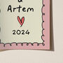 Personalised Couples Name And Year Print, thumbnail 3 of 8