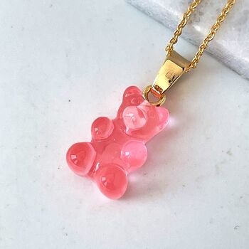 Pink Gummy Bear Pendant, 4 of 4