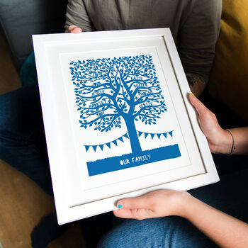 Personalised Family Tree Papercut Or Print, 4 of 6
