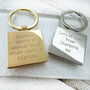 Sisters Bond Square Keyring, thumbnail 1 of 5