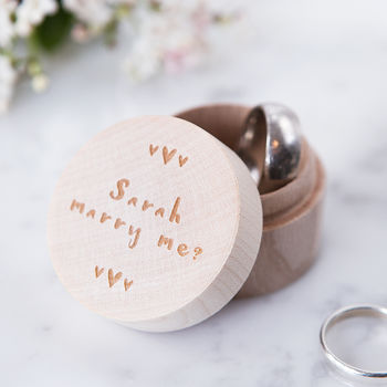 Personalised Proposal Ring Box, 2 of 5